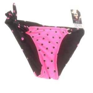 Bikini bottom NWT  Pink & Black JUST REDUCED